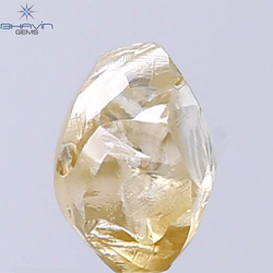 1.90 CT Rough Shape Natural Diamond Orange Yellow Color VS2 Clarity (7.20 MM)