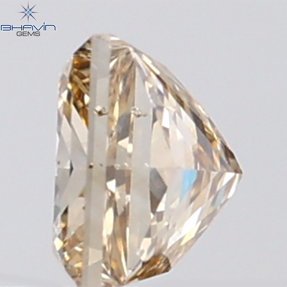 1.01 CT Princess Shape Natural Brown Diamond SI Clarity (5.43 MM )