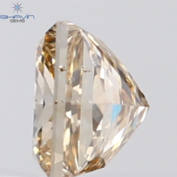 1.01 CT Princess Shape Natural Brown Diamond SI Clarity (5.43 MM )