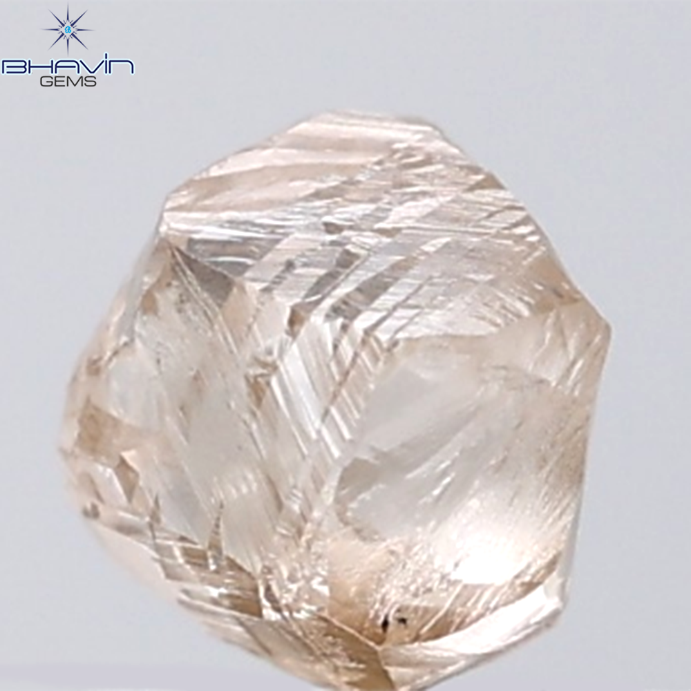 1.32 CT Rough Shape Natural Diamond Brown Color VS1 Clarity (6.23 MM)