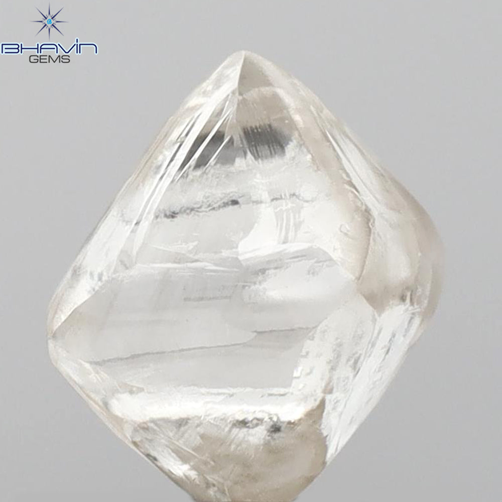 2.45 CT Rough Shape Natural Diamond White Color VS2 Clarity (6.68 MM)