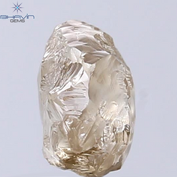 2.32 CT Rough Shape Natural Diamond Brown Color VS2 Clarity (8.40 MM)