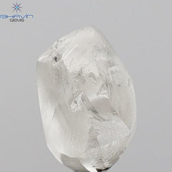2.09 CT Rough Shape Natural Diamond White Color SI1 Clarity ( 7.90 MM)