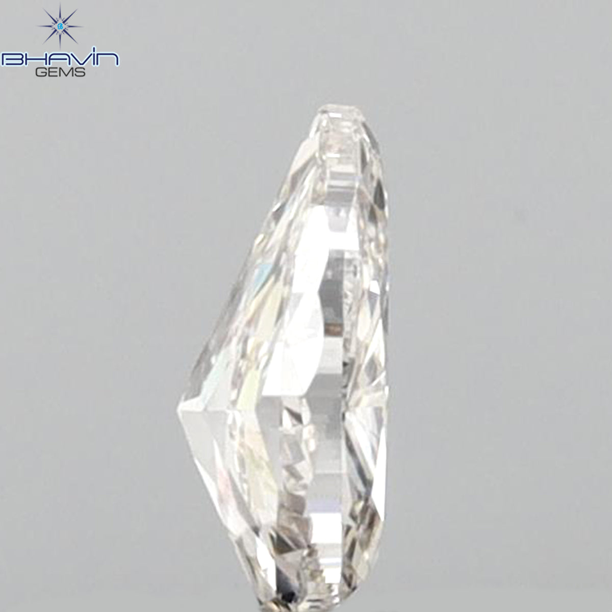0.23 CT ペアシェイプ 天然ダイヤモンド ピンクカラー VS1 クラリティ (4.98 MM)