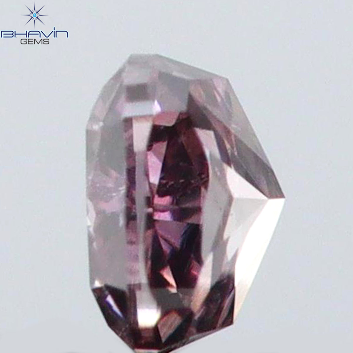 0.09 CT クッションシェイプ 天然ダイヤモンド ピンクカラー SI2 クラリティ (2.42 MM)