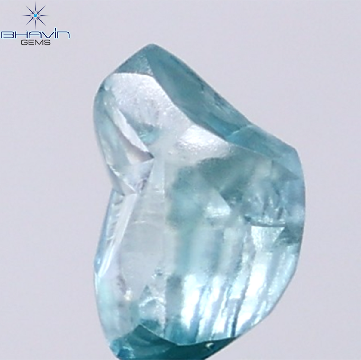 1.14 CT Natural Rough Diamond Enhanced Blue Color Clarity VS (7.43 MM)