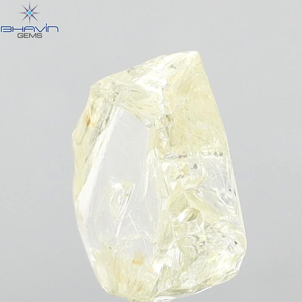 3.12 CT Rough Shape Natural Diamond Yellow Color VS1 Clarity (9.55 MM)