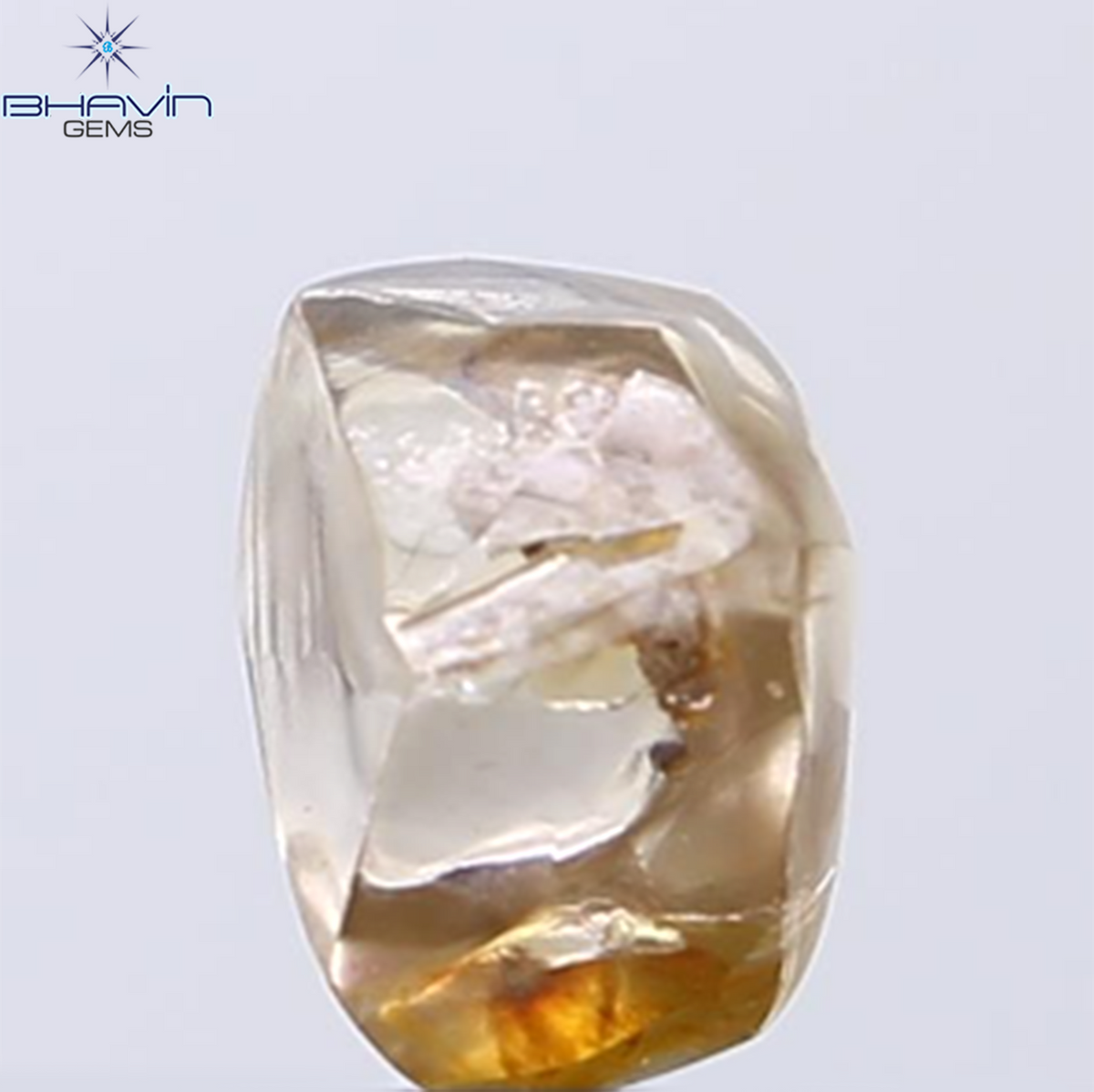 2.12 CT Natural Rough Diamond Brown Color Clarity VS (7.03 MM)