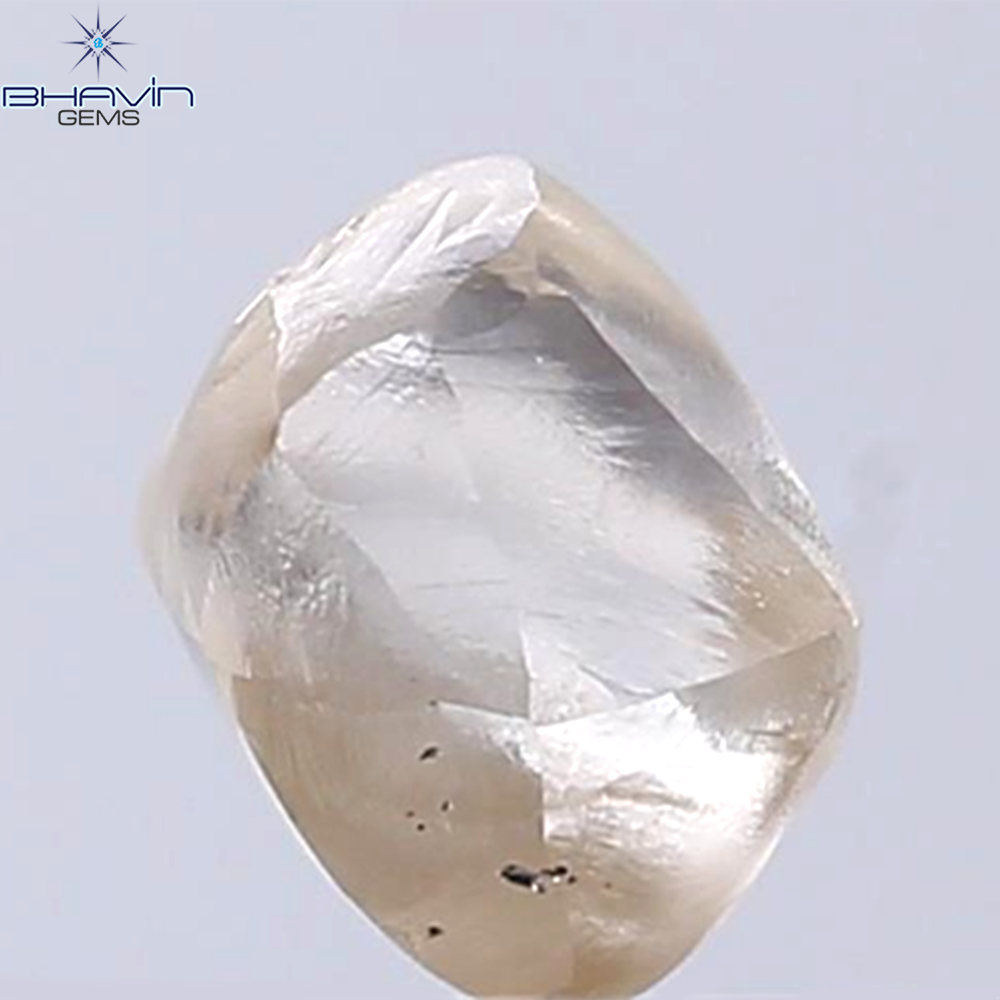 1.45 CT Rough Shape Natural Diamond Brown Color VS2 Clarity (7.00 MM)