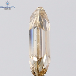 1.03 CT Hexagon Diamond Natural Brown Color SI Clarity (8.48 MM)