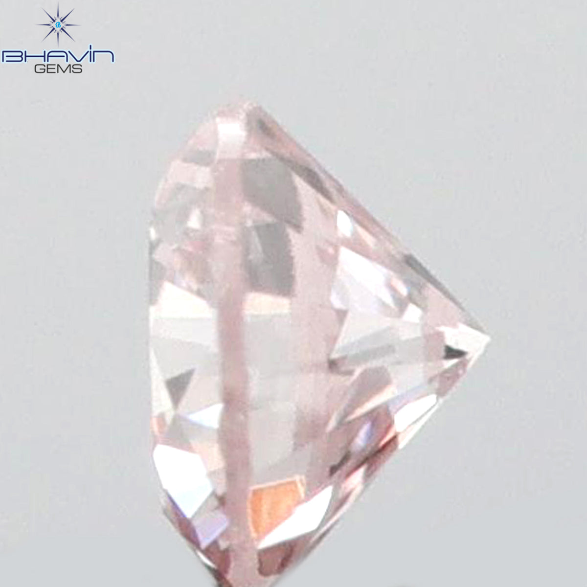 0.04 CT ラウンドシェイプ 天然ダイヤモンド ピンク（アーガイル）カラー VS2 クラリティ（2.13 MM）
