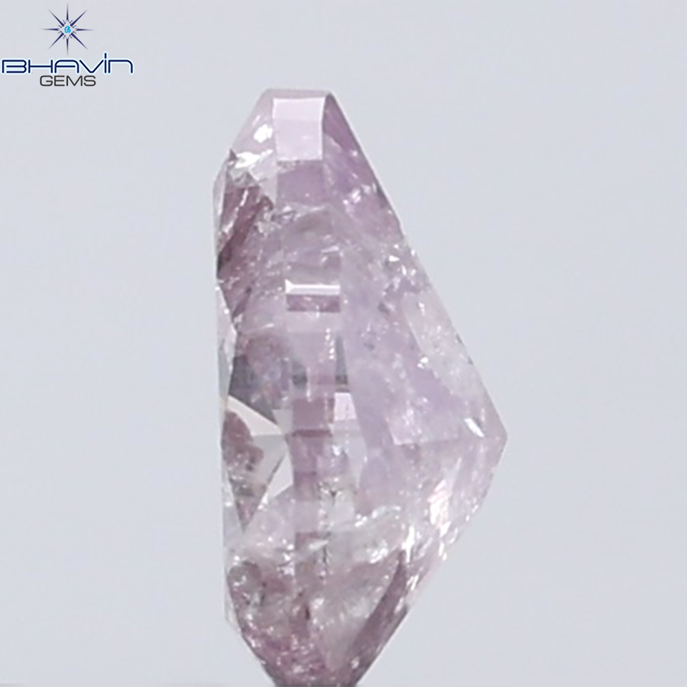 0.26 CT Pear Diamond Natural Pink Color I3 Clarity (10.14 MM)