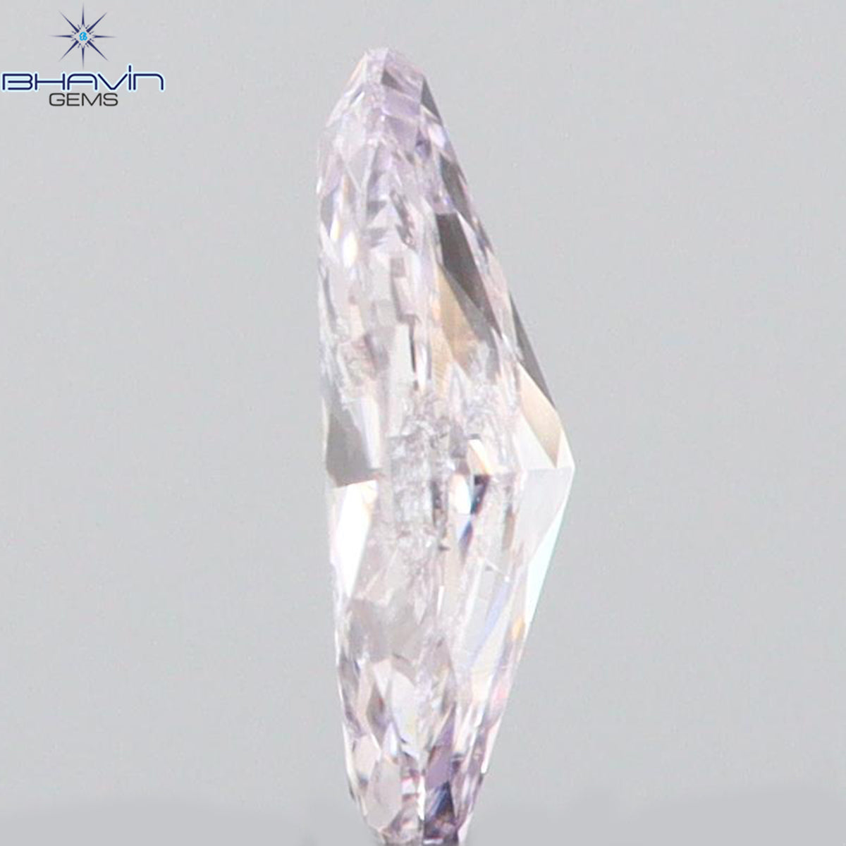 0.10 CT マーキス シェイプ ナチュラル ルース ダイヤモンド ブラウン ピンク カラー VS2 クラリティ (5.00 MM)