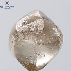 1.08 CT Rough Shape Natural Diamond Brown Color VSI Clarity (5.09 MM)