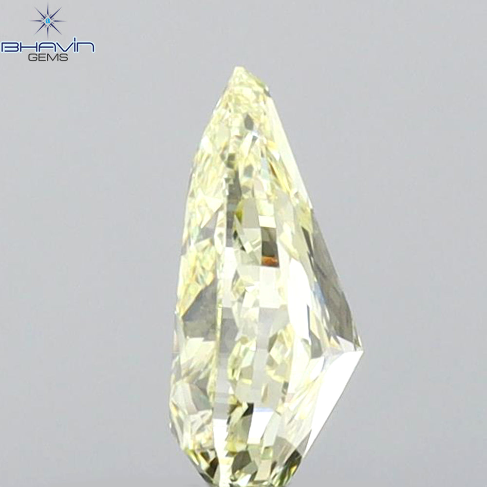 GIA Certified 1.00 CT Pear Diamond Yellow Color Natural Loose Diamond (7.95 MM)