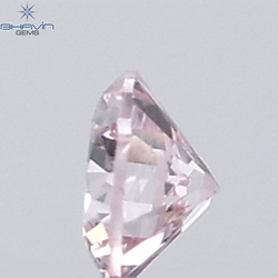 0.18 CT ラウンド ローズ カット シェイプ 天然ダイヤモンド ピンク色 I2 クラリティ (3.86 MM)