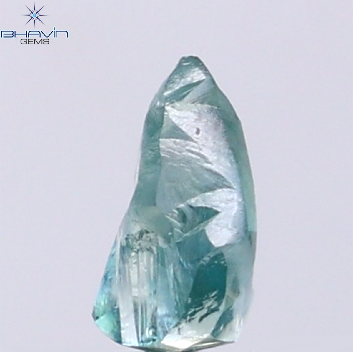 1.30 CT Natural Rough Diamond Enhanced Blue Color Clarity VS (7.89 MM)