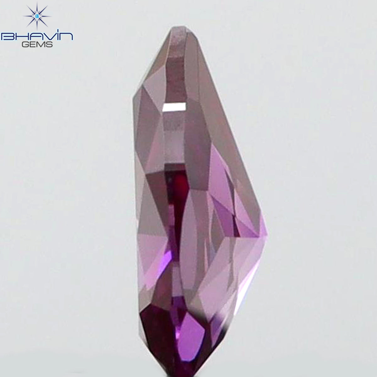 0.09 CT Natural Pear Diamond Enhanced Pink Color Clarity VS1 (3.36 MM)