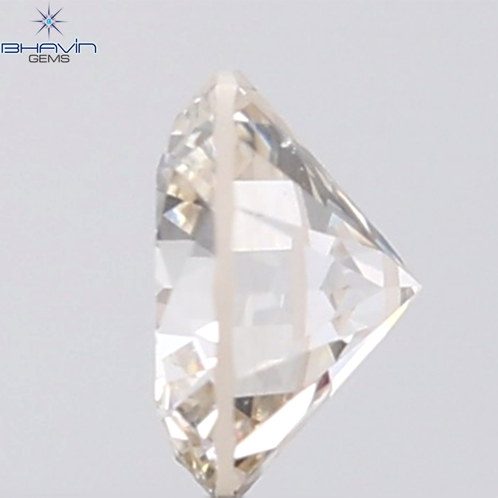 0.18 CT ラウンド ローズ カット シェイプ 天然ダイヤモンド ピンク色 I2 クラリティ (3.86 MM)