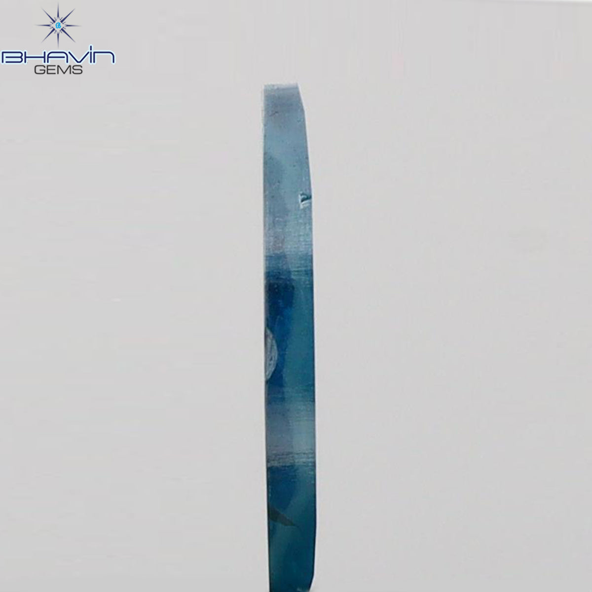 0.17 CT Marquise (Slice) Shape Natural Diamond Blue Color I3 Clarity (7.28 MM)