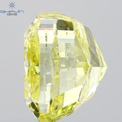 1.01 CT Cushion Diamond Yellow Color Natural Loose Diamond I2 Clarity (5.29 MM)