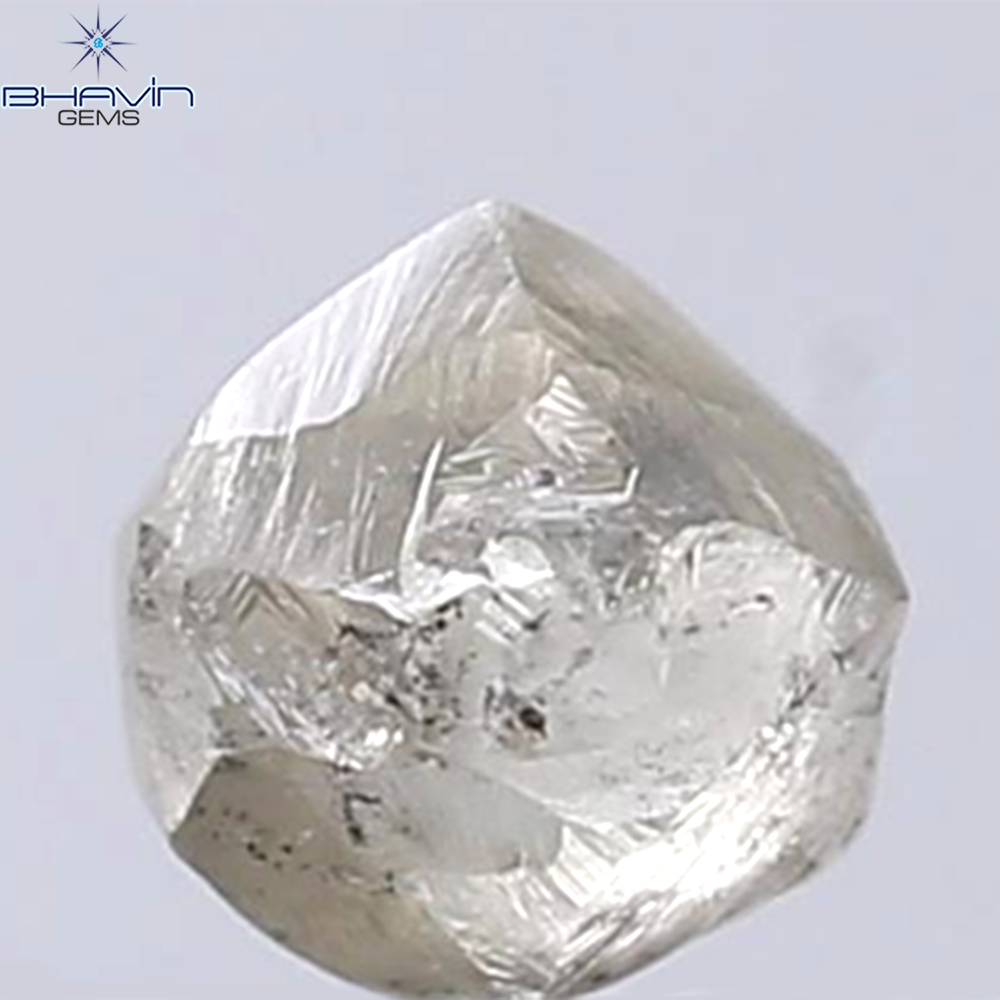 1.12 CT Rough Shape Natural Diamond Brown Color SI2 Clarity (5.40 MM)