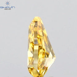 0.25 CT Pear Shape Natural Diamond Orange Color SI1 Clarity (4.90 MM)