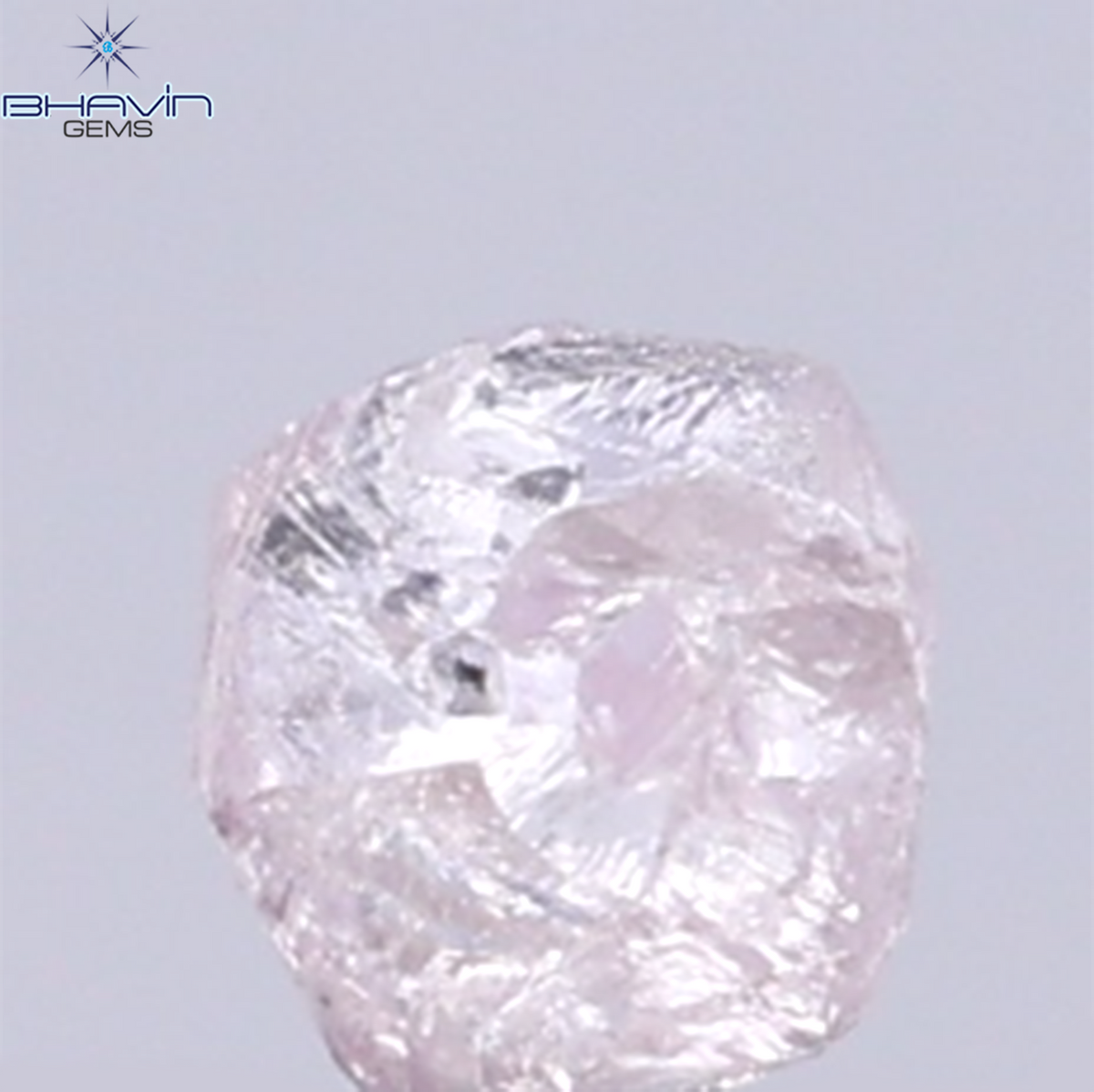 0.29 CT Natural Rough Diamond Pink Color Clarity SI (3.77 MM)