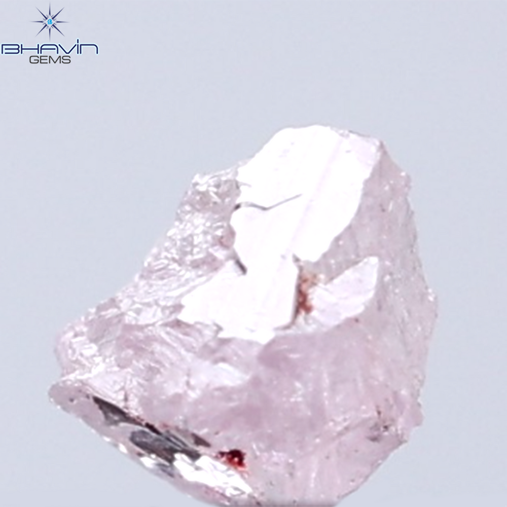 0.11 CT Rough Shape Natural Diamond Pink Color SI1 Clarity (2.66 MM)