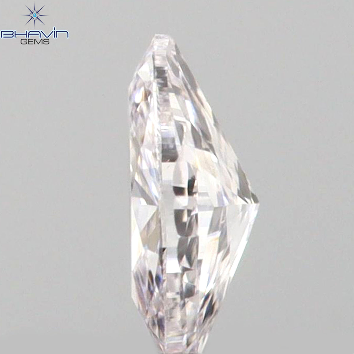 0.07 CT マーキスシェイプ 天然ルースダイヤモンド ピンクカラー VS1 クラリティ (3.64 MM)