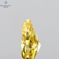 0.08 CT Pear Shape Natural Diamond Orange Color VS1 Clarity (3.19 MM)