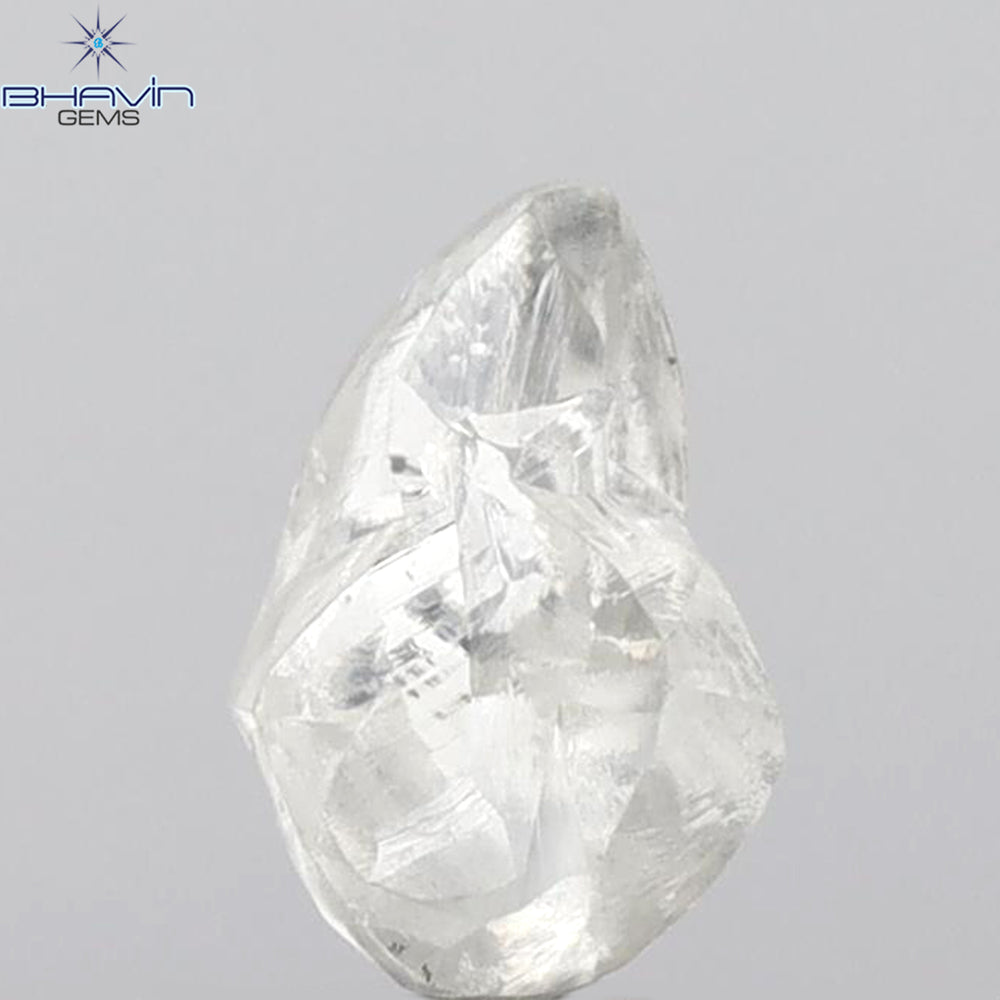 2.24 CT Rough Shape Natural Loose Diamond White (M) Color VS2 Clarity (9.54 MM)