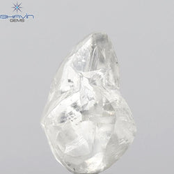 2.24 CT Rough Shape Natural Loose Diamond White (M) Color VS2 Clarity (9.54 MM)