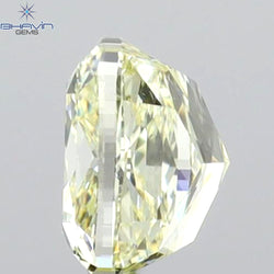 GIA Certified 1.03 CT Cushion Diamond Natural Yellow Color SI1 Clarity (5.49 MM)