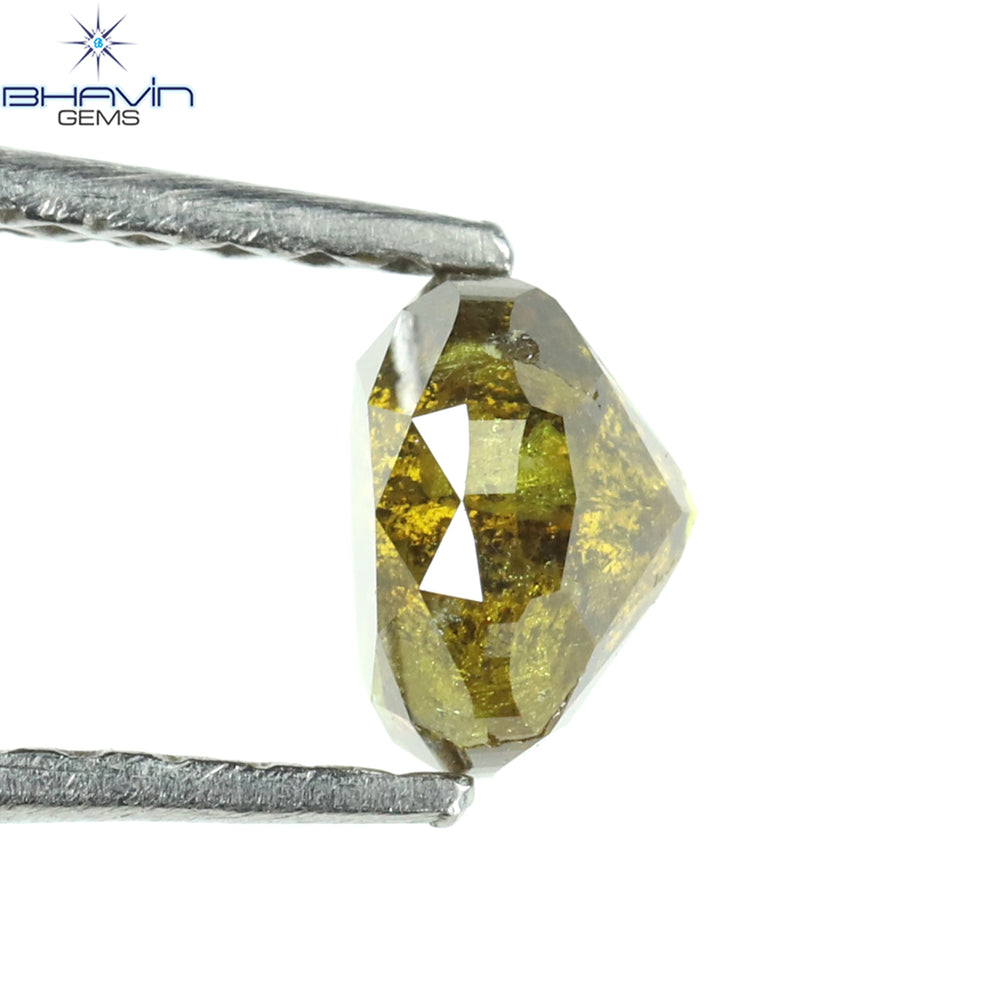 0.66 CT Cushion Diamond Natural Loose Diamond Yellow Color I3 Clarity (5.08 MM)
