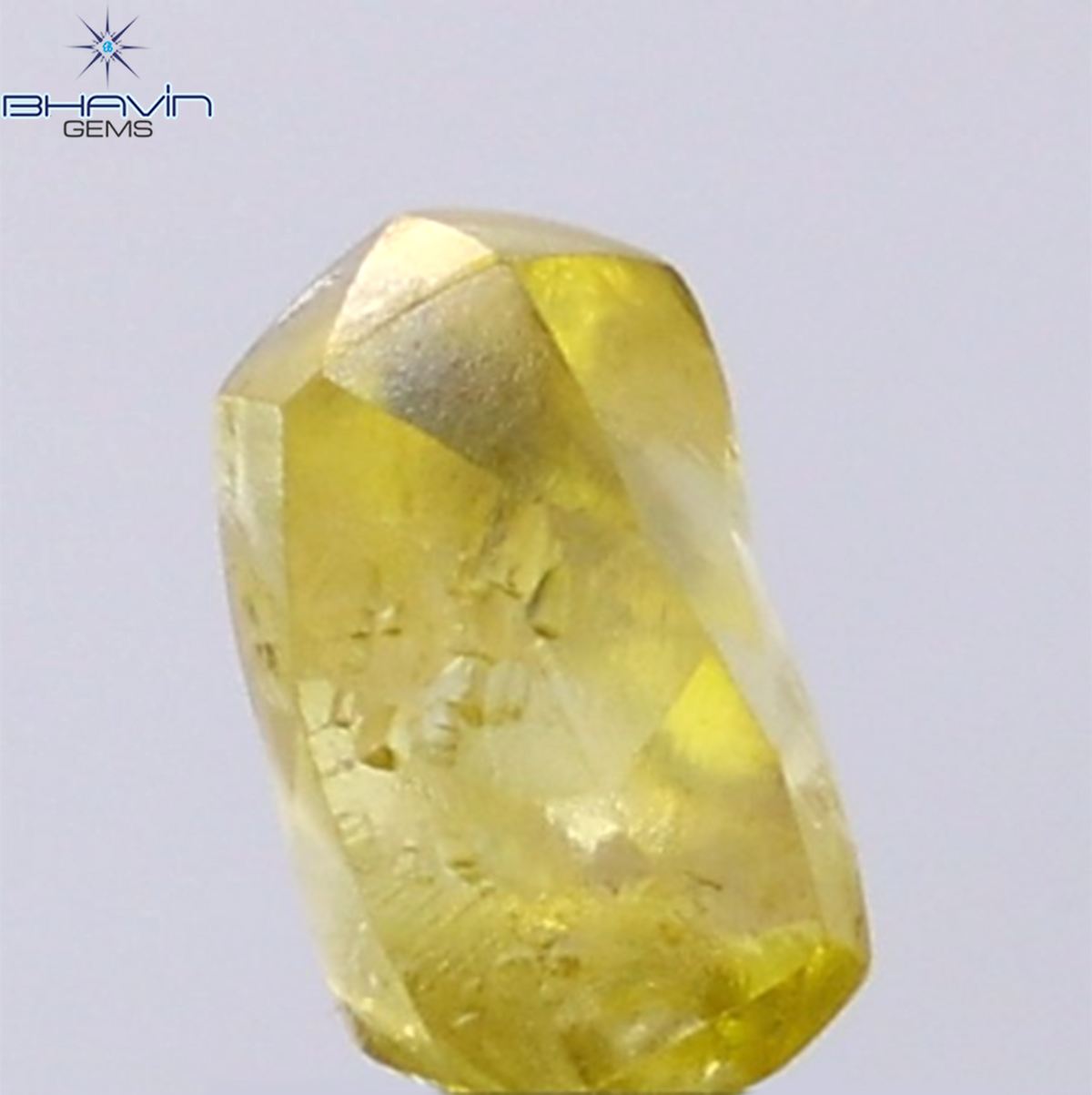 1.23 CT Natural Rough Diamond Enhanced Yellow Color Clarity VS (7.24 MM)