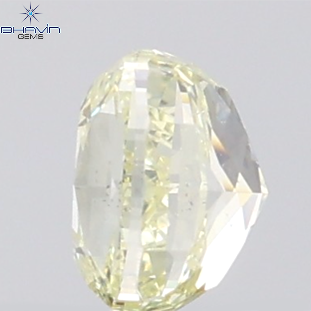 1.01 CT Cushion Diamond Natural Yellow Color VS2 Clarity (5.56 MM)