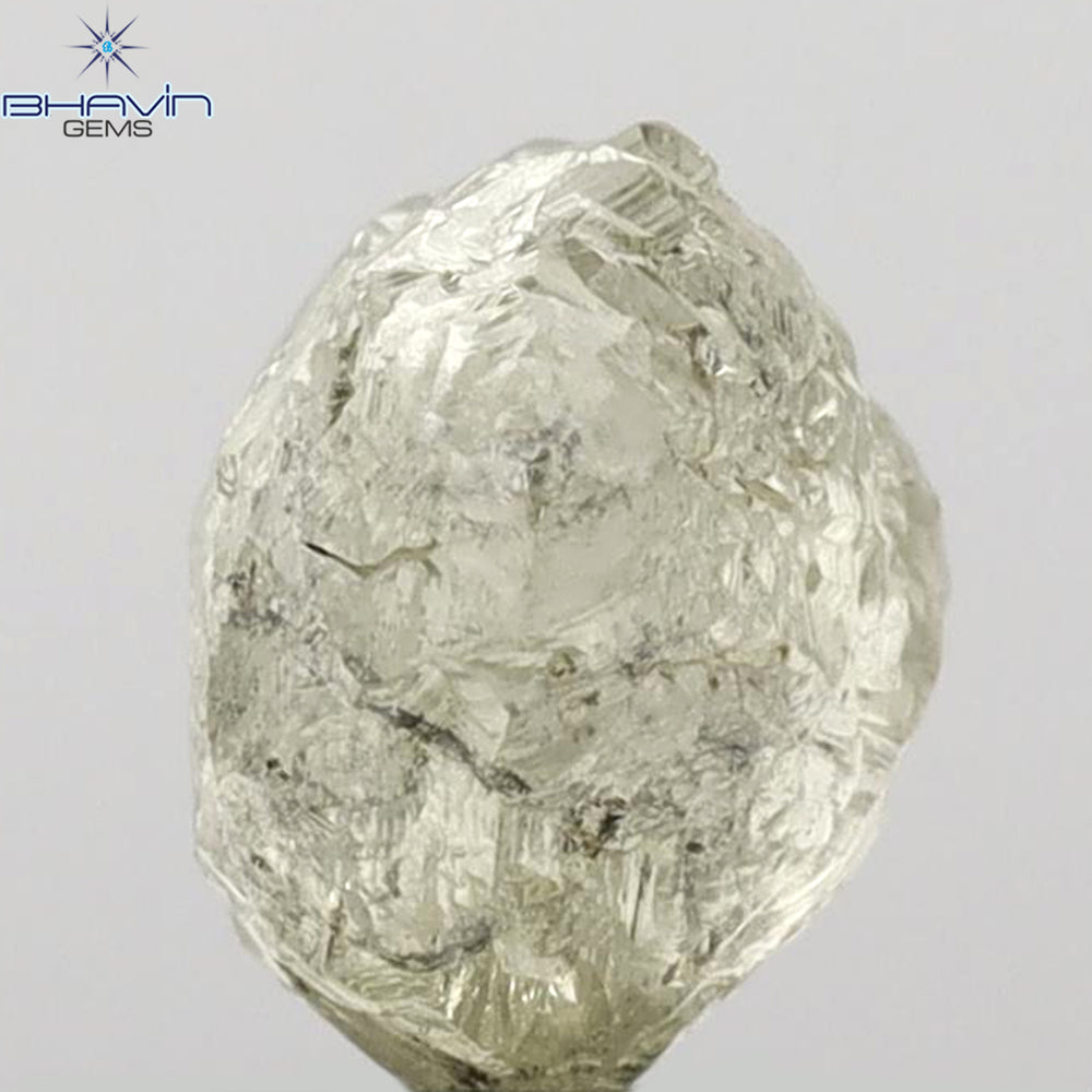 4.49 CT Rough Shape Natural Diamond Yellow Color I3 Clarity (8.93 MM)