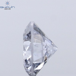 0.03 CT Round Cut Natural Diamond Grey Blue Color SI2 Clarity