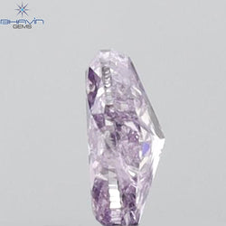 GIA Certified 0.29 CT Oval Shape Natural Diamond Pinkish Purple Color I2 Clarity (4.96 MM)