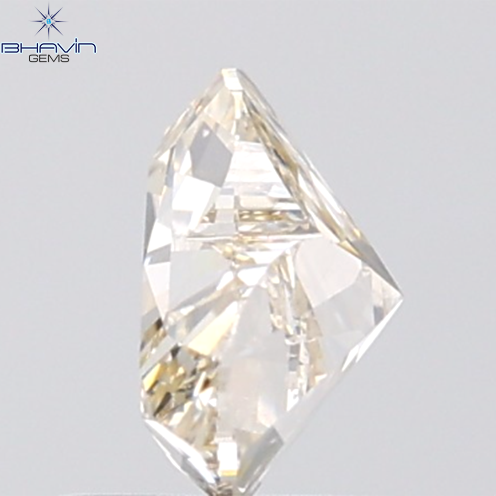 1.00 CT Heart Diamond Natural Brown Color VVS Clarity (7.14 MM)