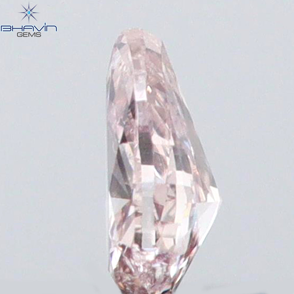 0.06 CT Pear Shape Natural Diamond Pink Color SI2 Clarity (3.14 MM)