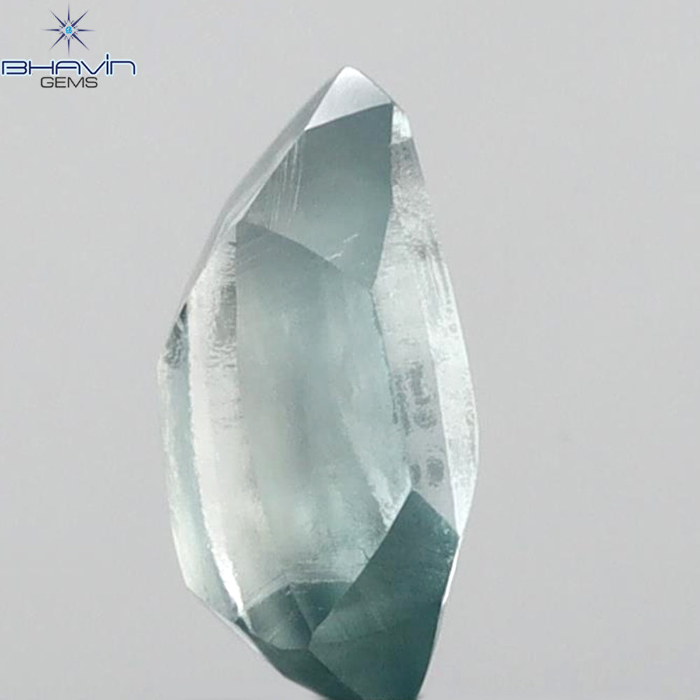 1.04 CT Rough Shape Enhanced Blue Color VS2 Clarity (8.32 MM)