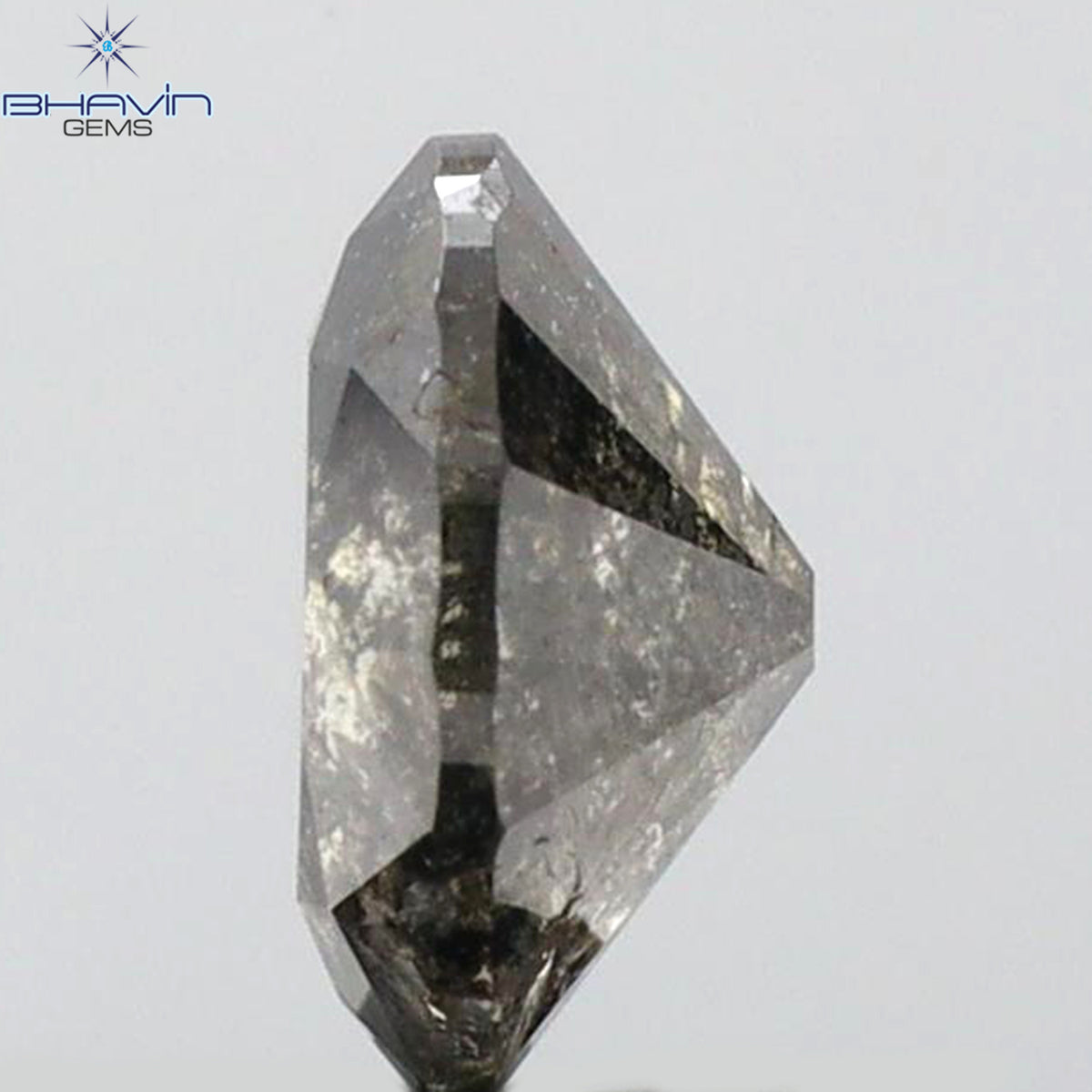 0.92 CT Natural Round Salt And Papper Diamond I3 Clarity (6.27 MM)