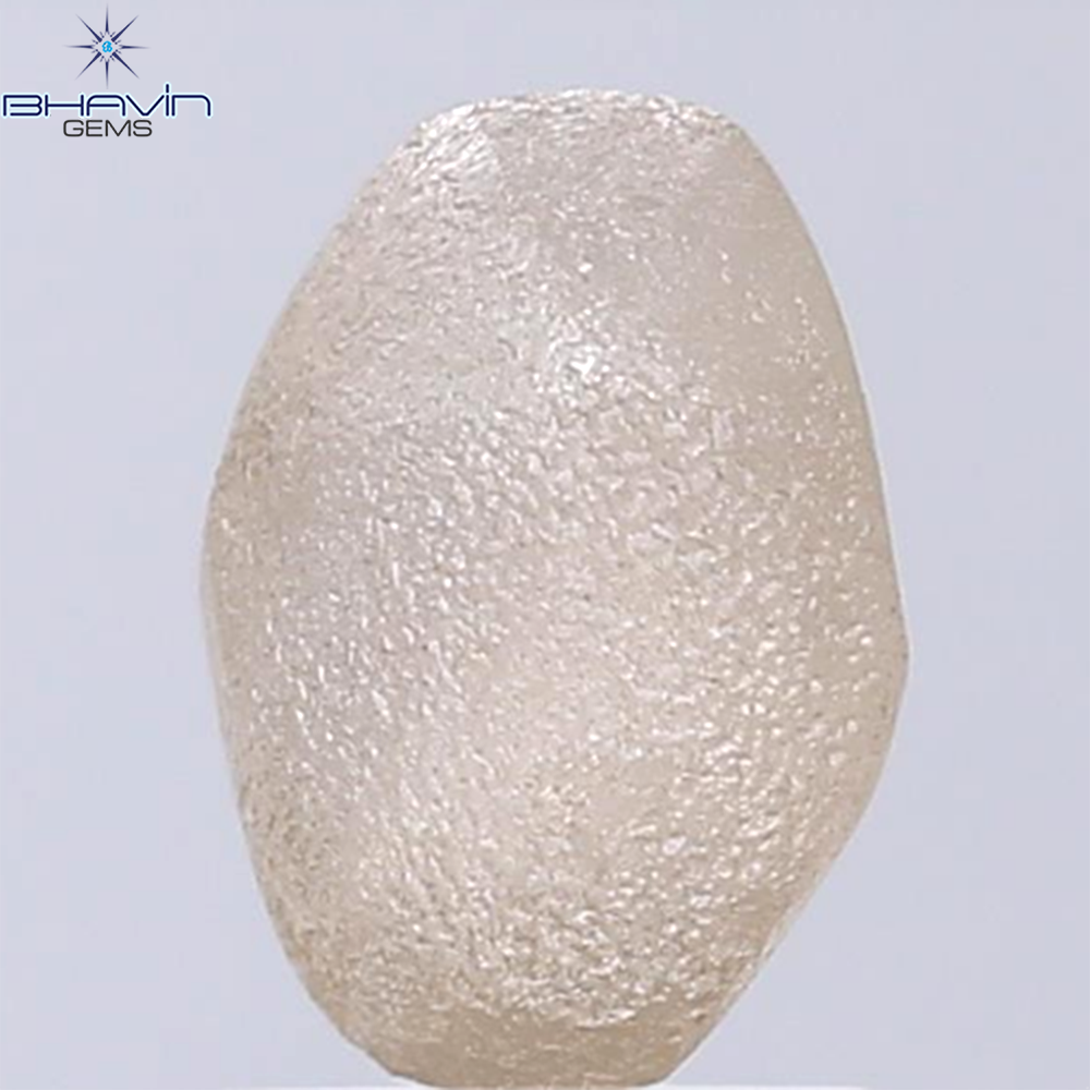 2.53 CT Rough Shape Natural Diamond Brown Color VS2 Clarity (8.95 MM)