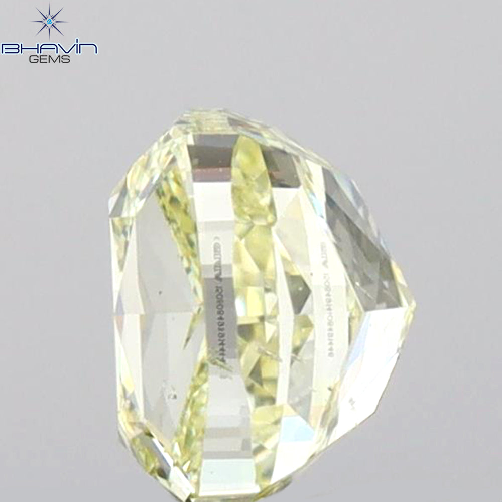 GIA認定 1.00 CT クッションダイヤモンド Y～Zカラー 天然ダイヤモンド SI2 クラリティ (5.37 MM)