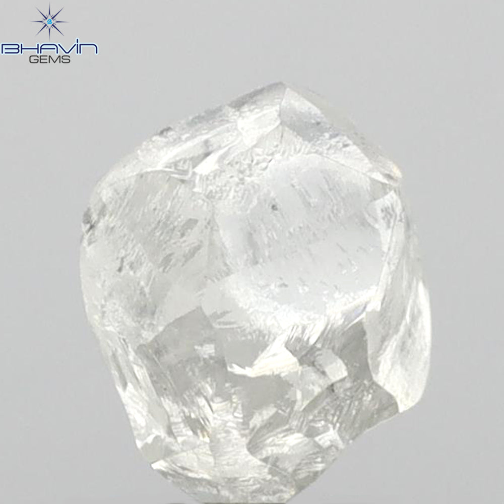 2.84 CT Rough Shape Natural Loose Diamond White (M) Color VS2 Clarity (8.41 MM)