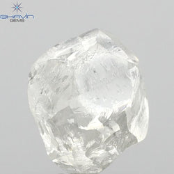 2.84 CT Rough Shape Natural Loose Diamond White (M) Color VS2 Clarity (8.41 MM)