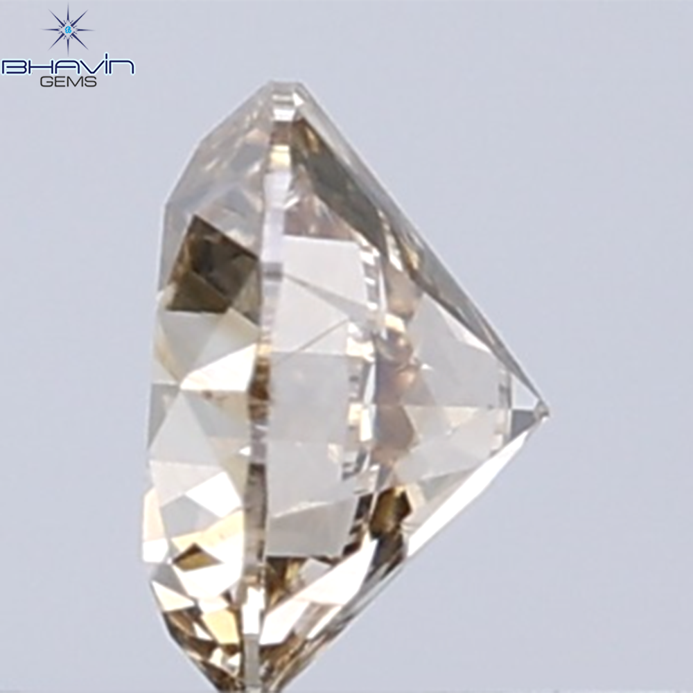 0.25 CT Natural Round Diamond Brown Color Clarity SI1 (4.02 MM)