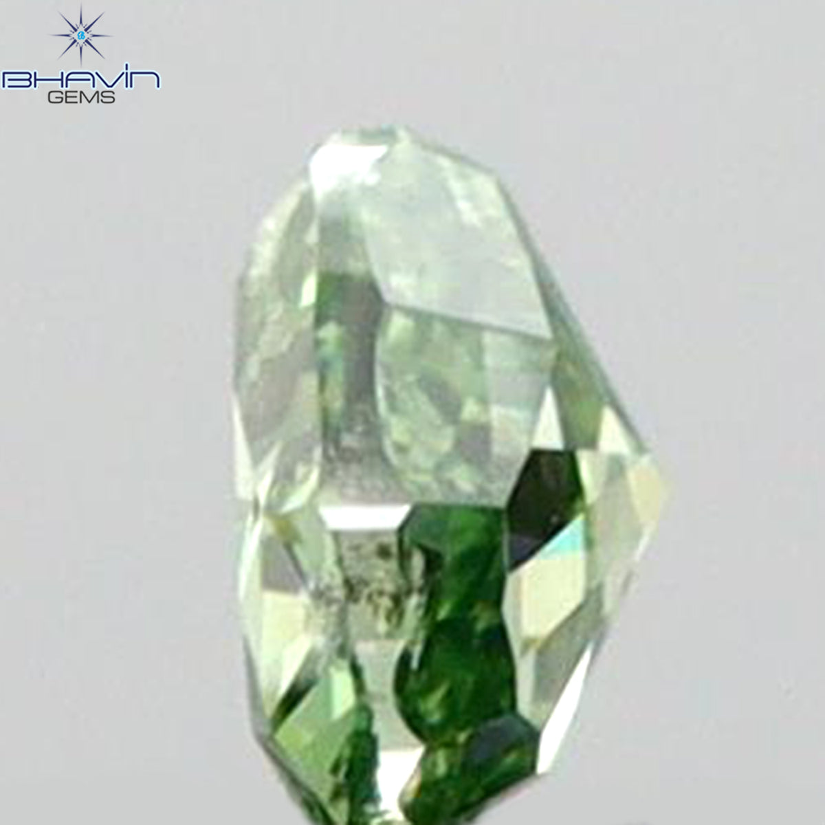 0.06 CT Natural Heart Diamond Enhanced Vivid Green Color Clarity SI1 (2.46 MM)